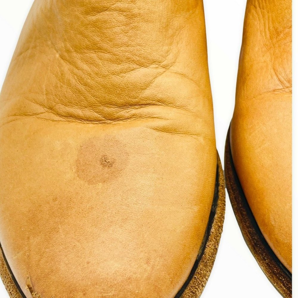 Blackstone Leather Ankle Boots Shoes Hl58 Rusty Brown Size 38 US 8 Women Pull On - Picture 4 of 7